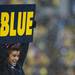 A cheerleader holds a sign during a timeout on Saturday. Daniel Brenner I AnnArbor.com